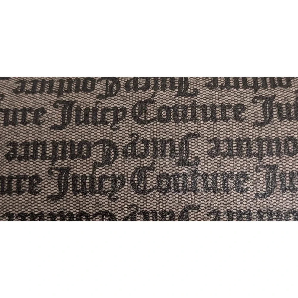 Juicy Couture Y2K Monogram Baguette Purse Shoulder Bag Textured Logo Heart Charm
